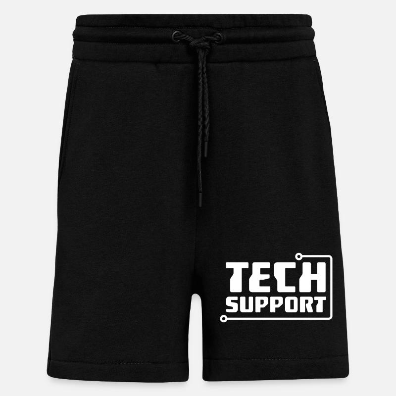 Tech Support - Shorts - made by SPREAD - SOLID BLACK