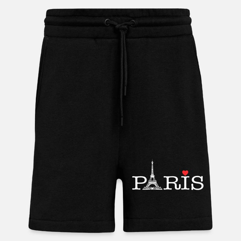 Paris Love - Shorts - made by SPREAD - SOLID BLACK
