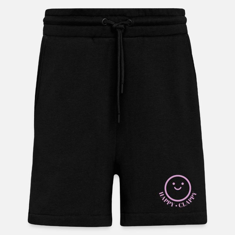 Happy Clappy - Shorts - made by SPREAD - SOLID BLACK