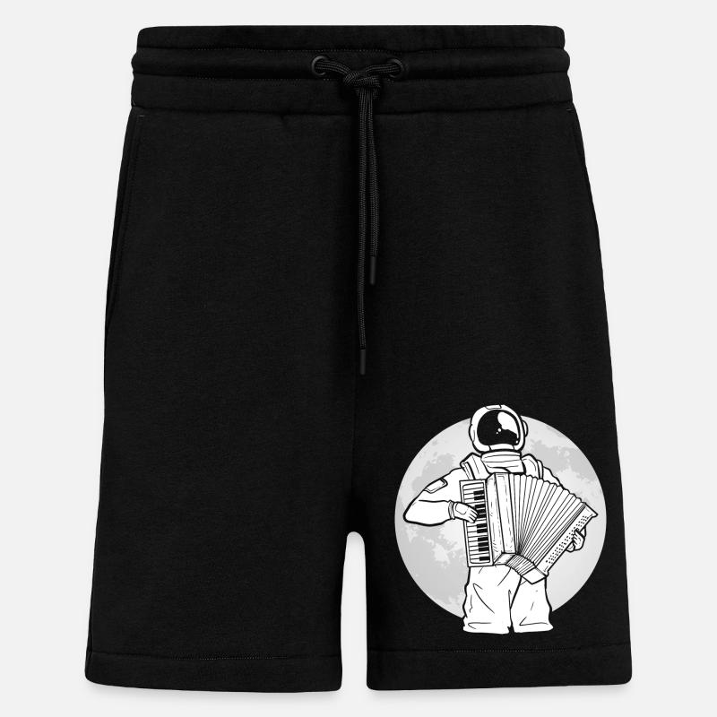 Accordéon - Short bio décontracté fabriqué en UE - SOLID BLACK