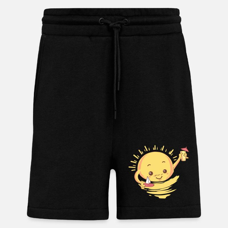 Sommer Cocktail Geschenk - Shorts - made by SPREAD - SOLID BLACK