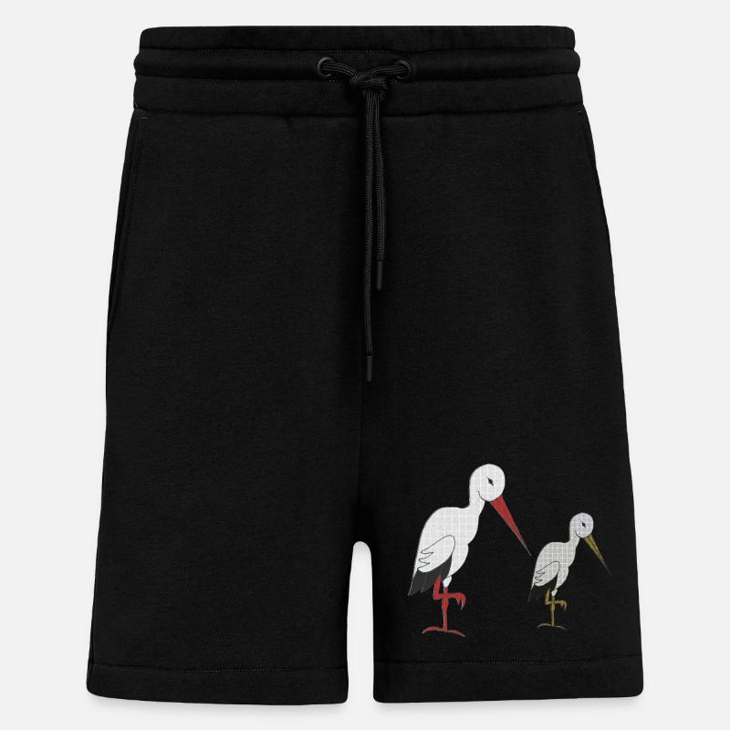 storch mit kind - Shorts - made by SPREAD - SOLID BLACK