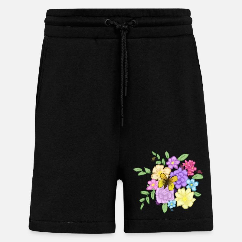 Blumenstrauß - Shorts - made by SPREAD - SOLID BLACK