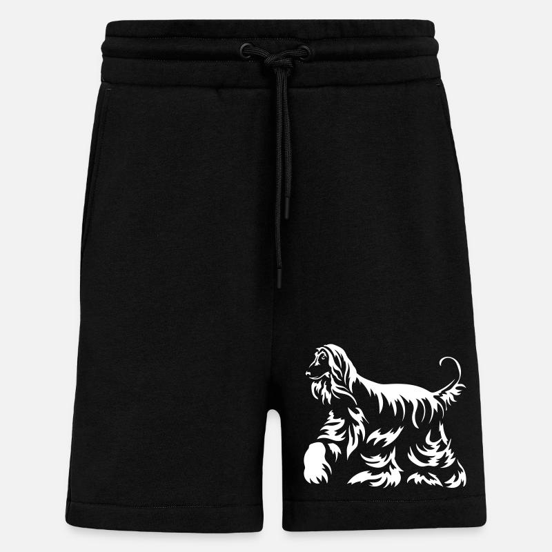 « Édition noire » afghane - Short bio décontracté fabriqué en UE - SOLID BLACK