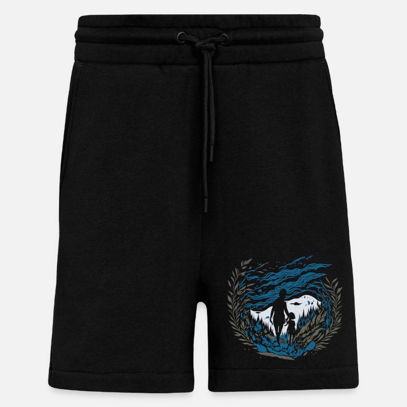 Ätherisches Flüstern - Shorts - made by SPREAD - SOLID BLACK