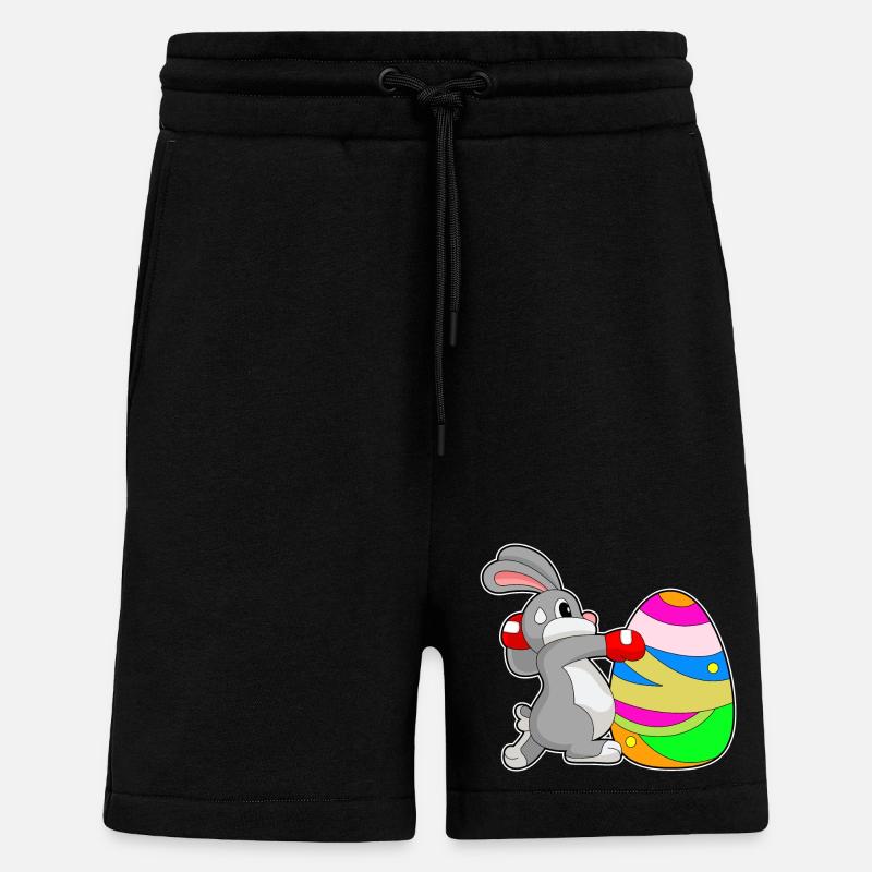 Bunny Easter Boxes - Shorts - made by SPREAD - SOLID BLACK