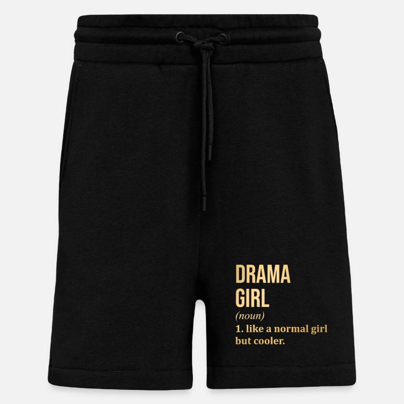 drame - Short bio décontracté fabriqué en UE - SOLID BLACK
