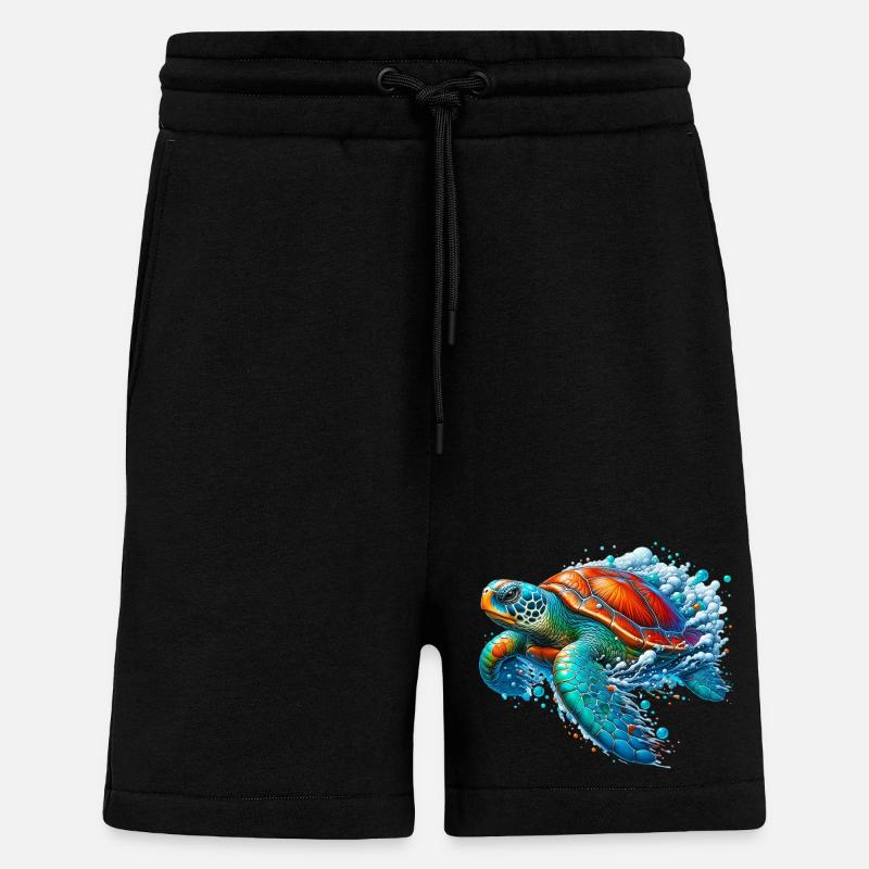 Turtle - Shorts - made by SPREAD - SOLID BLACK