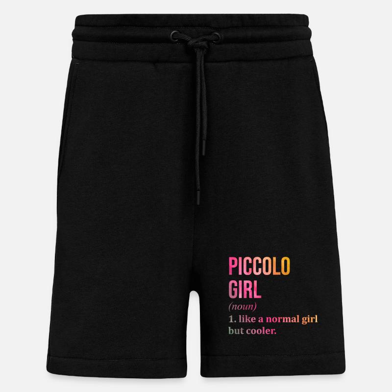 piccolo - Short bio décontracté fabriqué en UE - SOLID BLACK