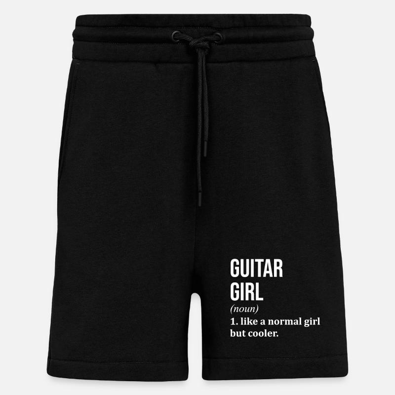 Gitarre - Shorts - made by SPREAD - SOLID BLACK