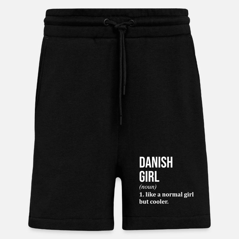 Danemark - Short bio décontracté fabriqué en UE - SOLID BLACK