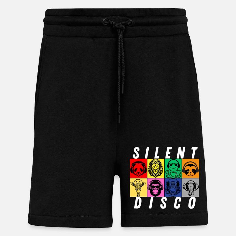 Stille Disco - Shorts - made by SPREAD - SOLID BLACK