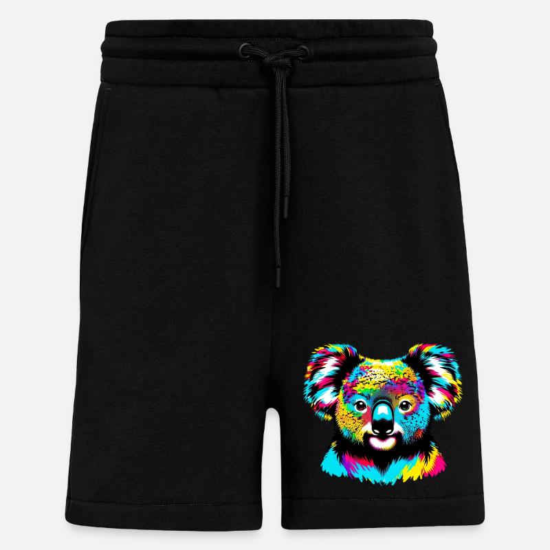 Koala - Short bio décontracté fabriqué en UE - SOLID BLACK