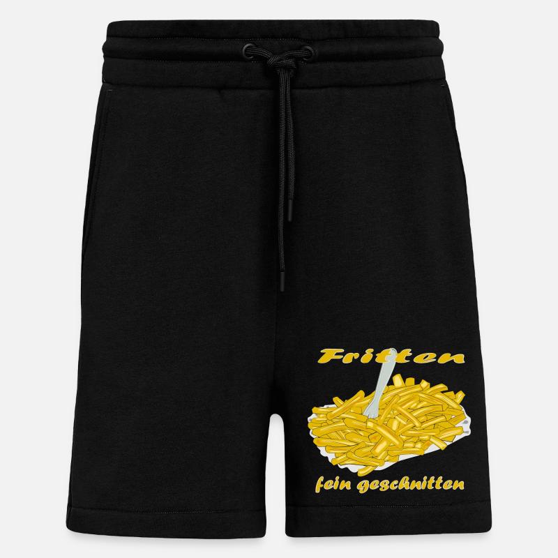 Pommes Frittes - Shorts - made by SPREAD - SOLID BLACK