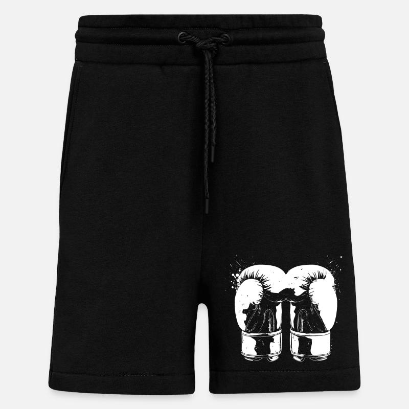 Gants de kickboxing Graphic - Short bio décontracté fabriqué en UE - SOLID BLACK