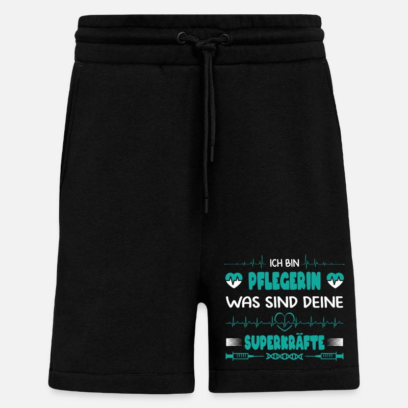 Pflegekraft Pflegerin MFA Geschenk - Shorts - made by SPREAD - SOLID BLACK