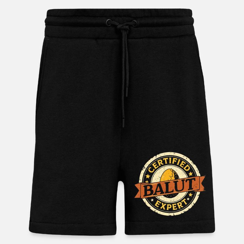Certified Balut Expert Phillippinen - Shorts - made by SPREAD - SOLID BLACK