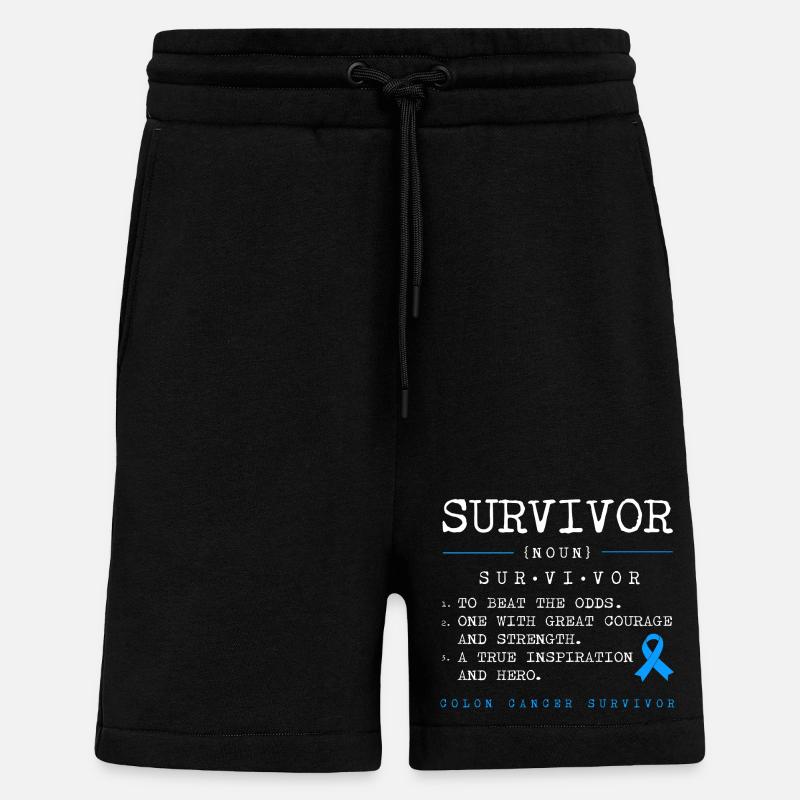 Darm Krebs Dickdarm - Shorts - made by SPREAD - SOLID BLACK