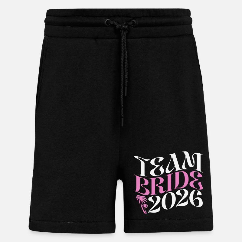 Team Bride Junggesellinnenabschied JGA 2026 - Shorts - made by SPREAD - SOLID BLACK