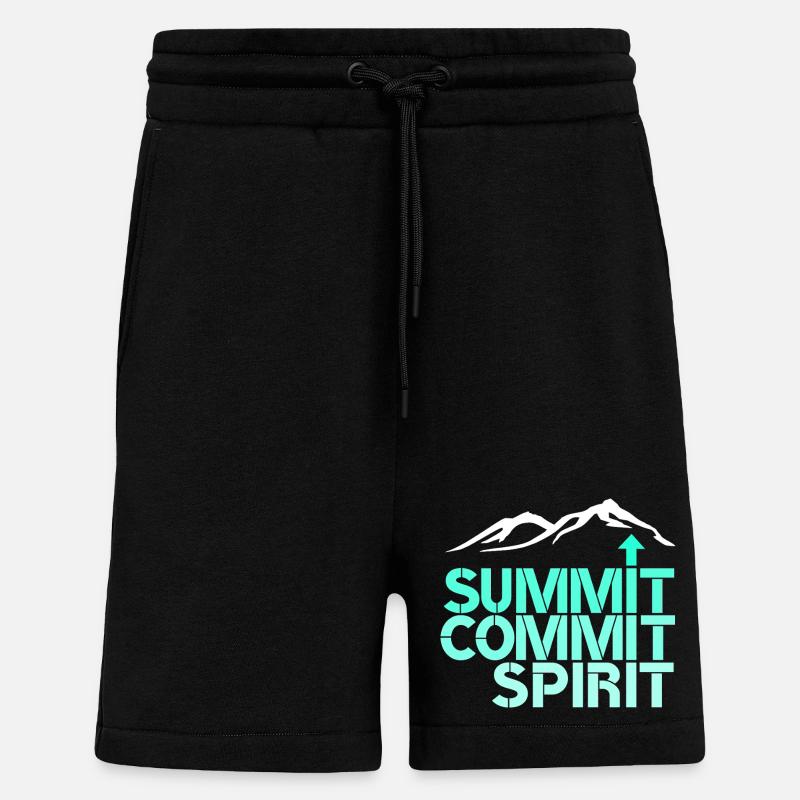 Spirit Commit Summit - Shorts - made by SPREAD - SOLID BLACK