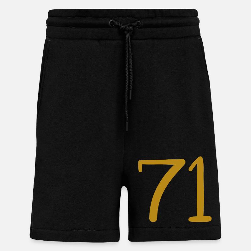 71 - Short bio décontracté fabriqué en UE - SOLID BLACK