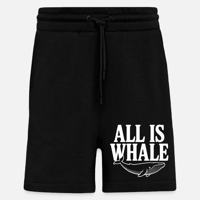 All Is Whale - Shorts - made by SPREAD - SOLID BLACK