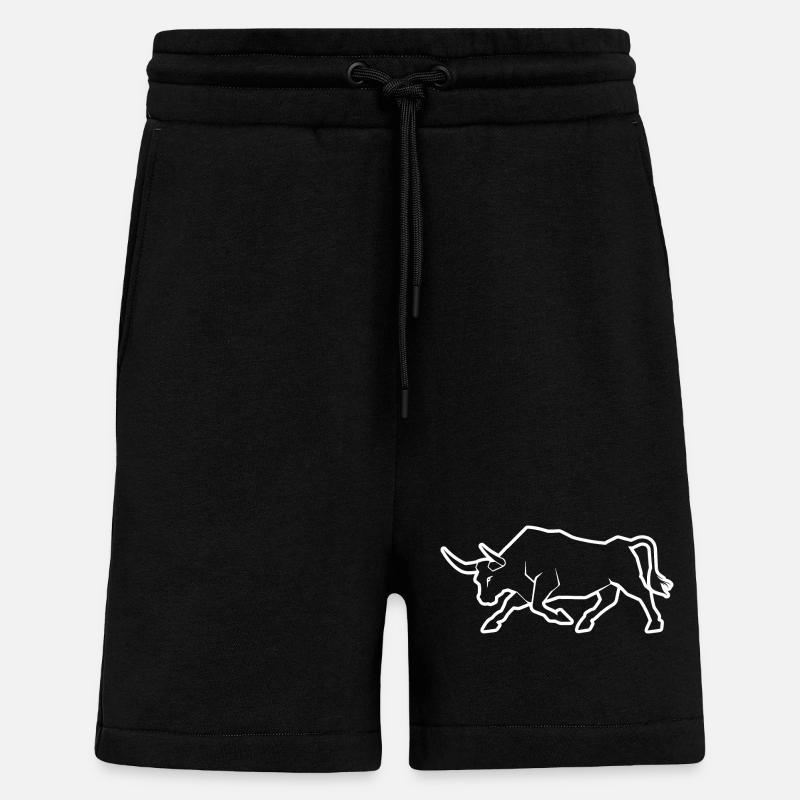 Stier Bulle - Shorts - made by SPREAD - SOLID BLACK
