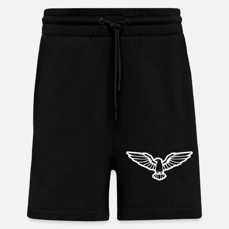 Aigle Tête d’aigle - Short bio décontracté fabriqué en UE - SOLID BLACK