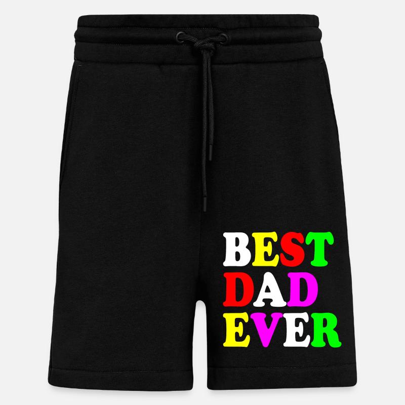 Best dad ever - Short bio décontracté fabriqué en UE - SOLID BLACK
