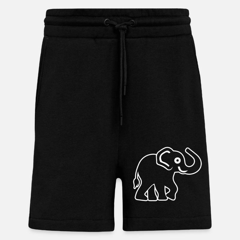 Elefant Elefanten - Shorts - made by SPREAD - SOLID BLACK