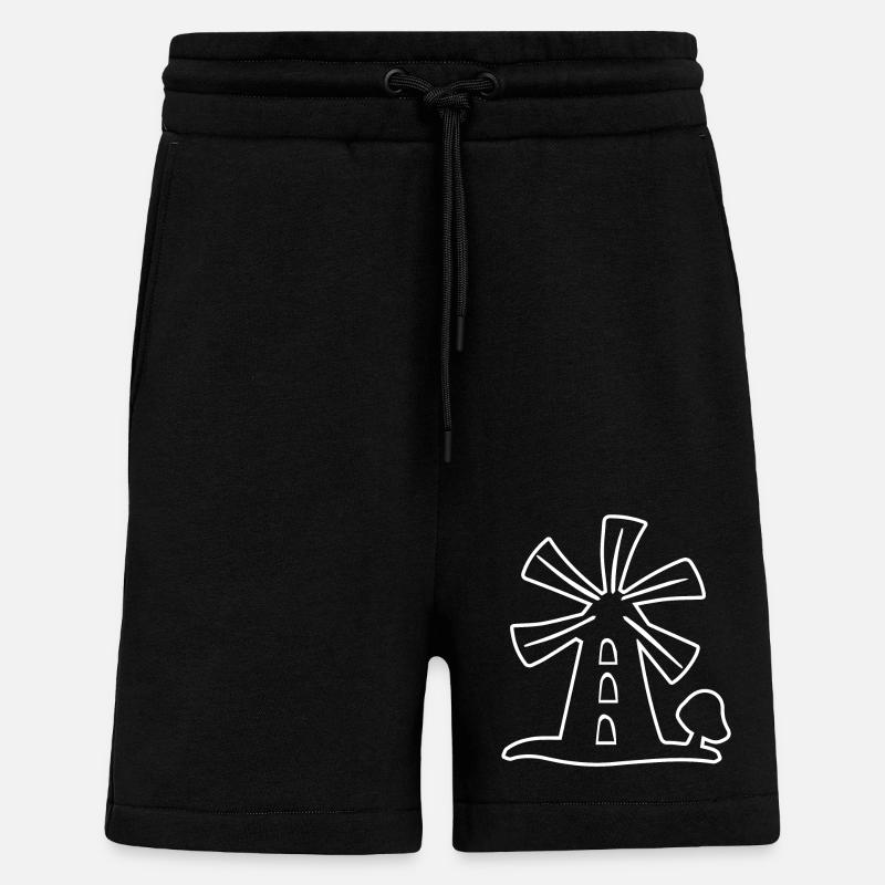 Windmühle - Shorts - made by SPREAD - SOLID BLACK