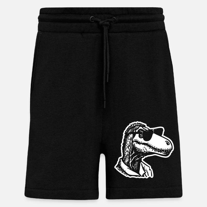 Dino Dinosaur - Shorts - made by SPREAD - SOLID BLACK