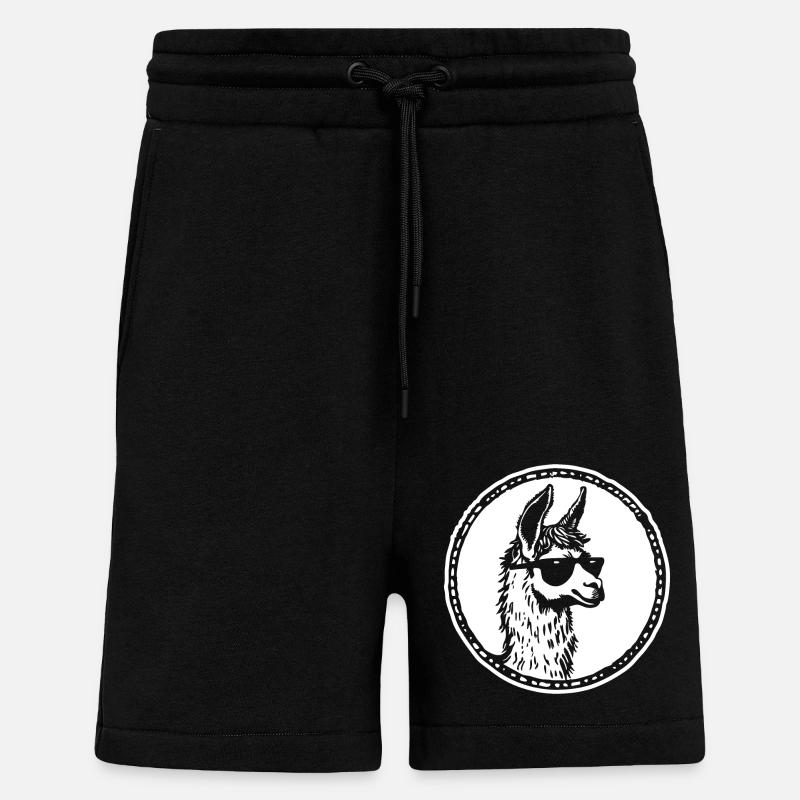 Lama - Short bio décontracté fabriqué en UE - SOLID BLACK