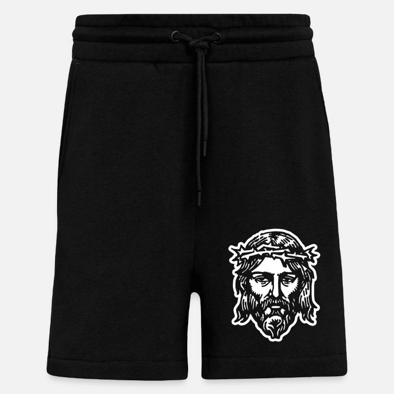 Mon Dieu - Short bio décontracté fabriqué en UE - SOLID BLACK