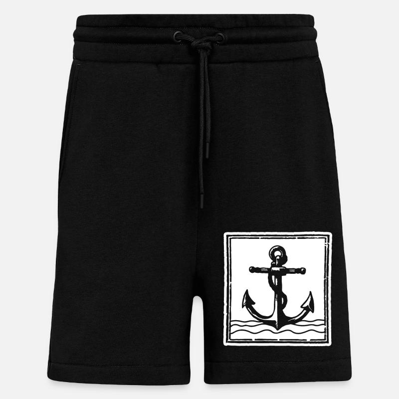 Anchor - Shorts - made by SPREAD - SOLID BLACK