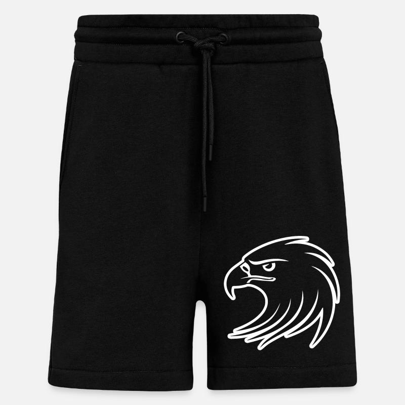 Aigle Tête d’aigle - Short bio décontracté fabriqué en UE - SOLID BLACK