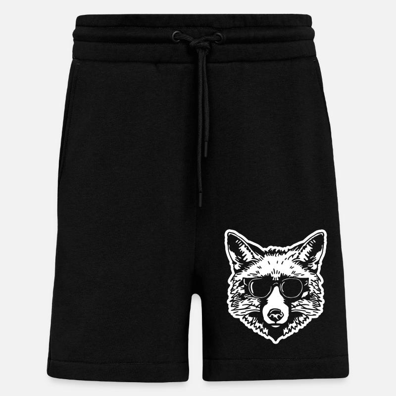 Fox Foxes - Shorts - made by SPREAD - SOLID BLACK