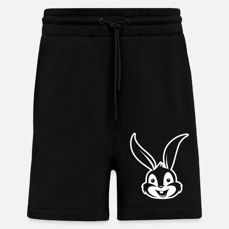 Hase Kaninchen - Shorts - made by SPREAD - SOLID BLACK