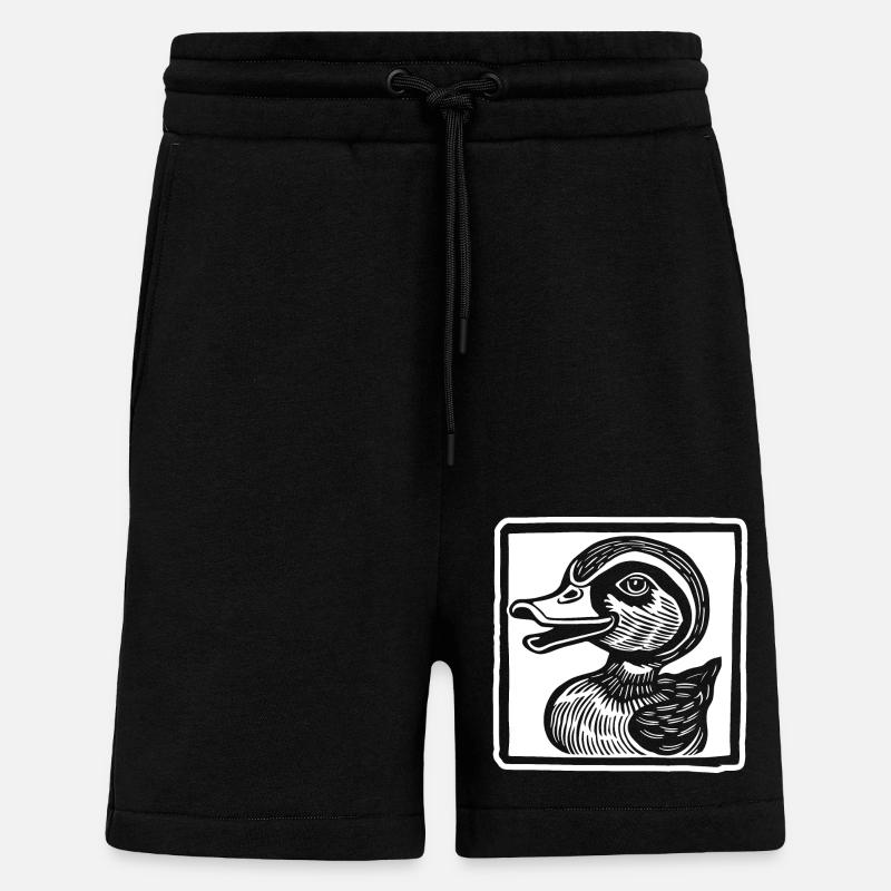 Duck Ducks - Shorts - made by SPREAD - SOLID BLACK