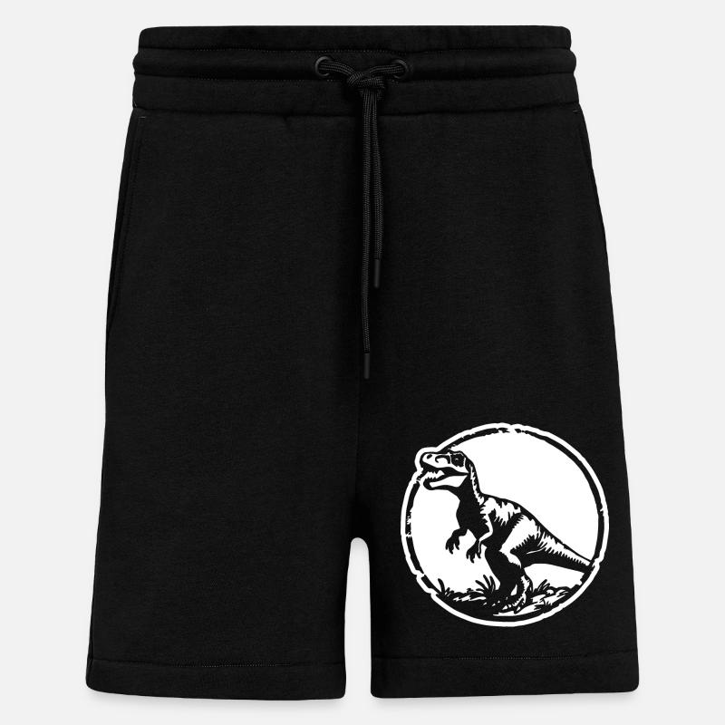 Dinosaur Dino - Shorts - made by SPREAD - SOLID BLACK