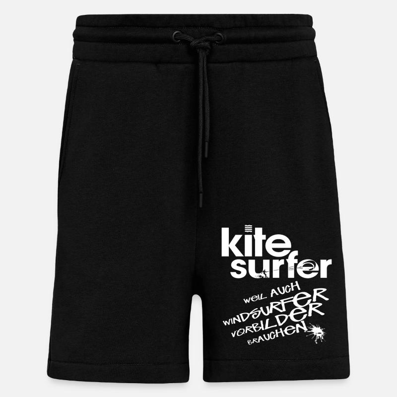 Kitesurfer vs Windsurfer - Shorts - made by SPREAD - SOLID BLACK