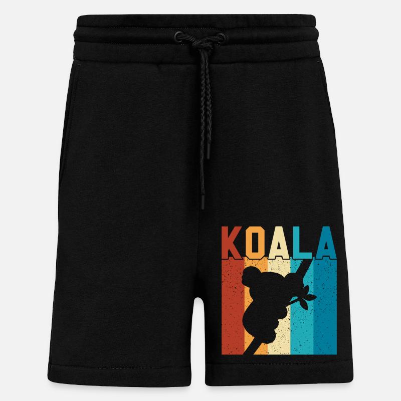 Koala - Short bio décontracté fabriqué en UE - SOLID BLACK
