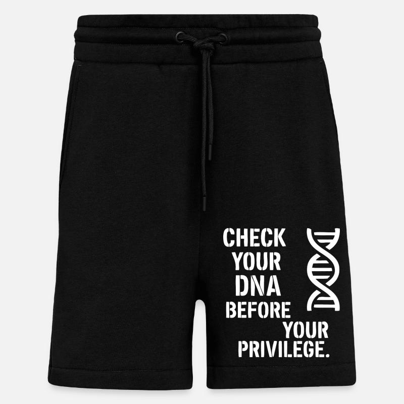 Check your DNA - Shorts - made by SPREAD - SOLID BLACK