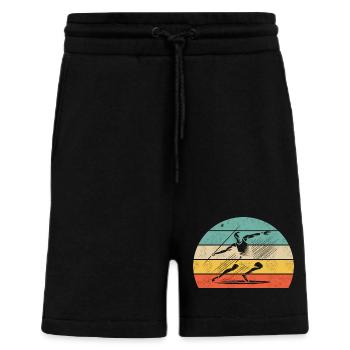 Speerwerfer beim Speerwurf - Shorts - made by SPREAD - SOLID BLACK - Vorne