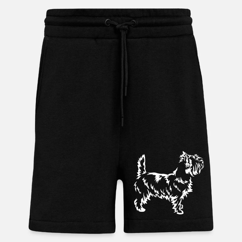 Cairn Terrier "Black Edition" - Shorts - made by SPREAD - SOLID BLACK