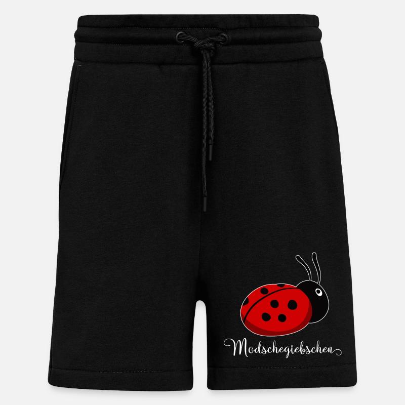 Modschegiebchen Ladybug Saxon Gift Idea - Shorts - made by SPREAD - SOLID BLACK