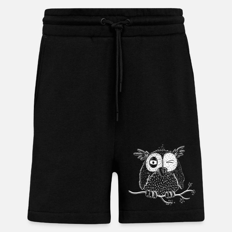 Happy Eule - Shorts - made by SPREAD - SOLID BLACK