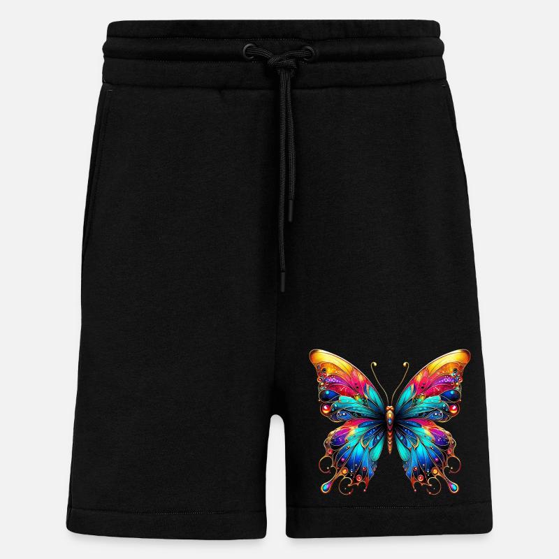 Papillon - Short bio décontracté fabriqué en UE - SOLID BLACK