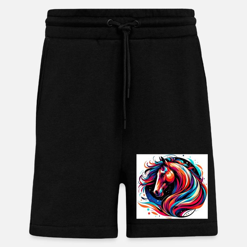 Cheval - Short bio décontracté fabriqué en UE - SOLID BLACK
