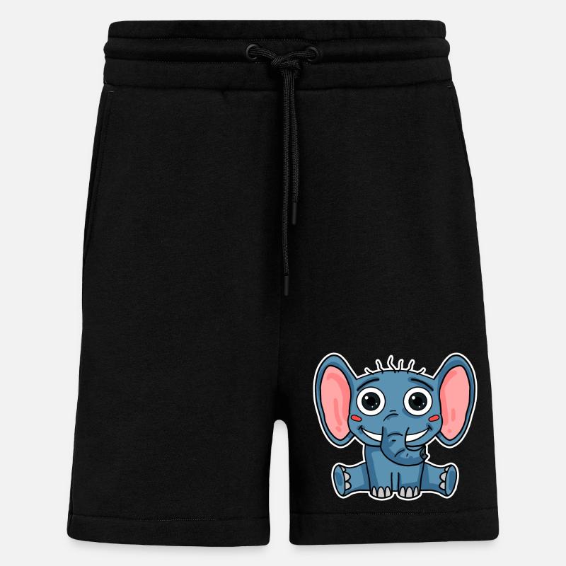 Elephant - Shorts - made by SPREAD - SOLID BLACK